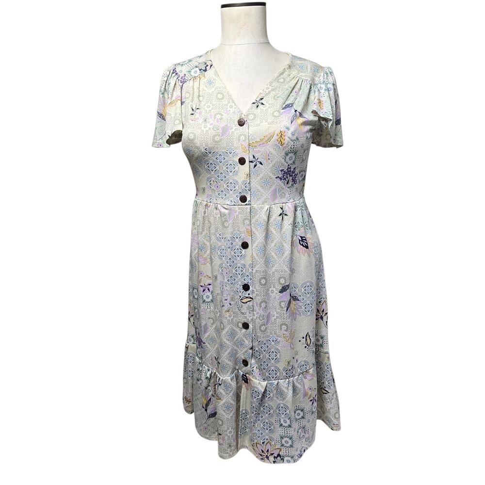 Monteau Los Angeles Summer Dress Size Small Multicolor